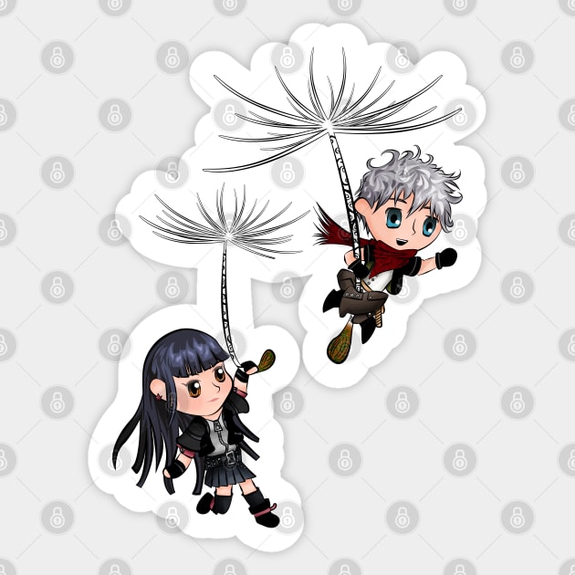 Dandelions Skuld and Ephemer Sticker by MHeartz